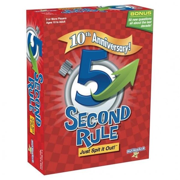 Playmonster PlayMonster PLM7453 5 Second Rule Anniversary Edition Board Game PLM7453